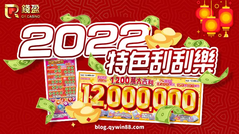 2022台灣彩券特色刮刮樂｜無敵開獎機、1200萬大吉利